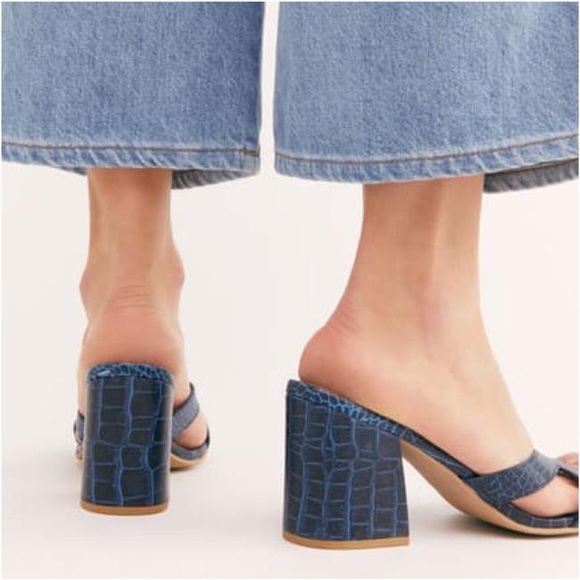 Free People Charlie Croc Block Heel - Picture 3 of 12